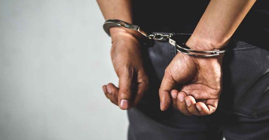 A person arrested