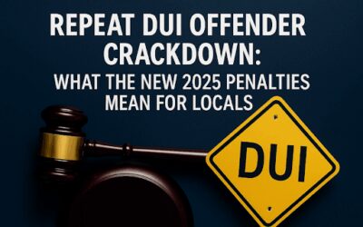 Repeat DUI Offender Crackdown: What the New 2025 Penalties Mean for Locals